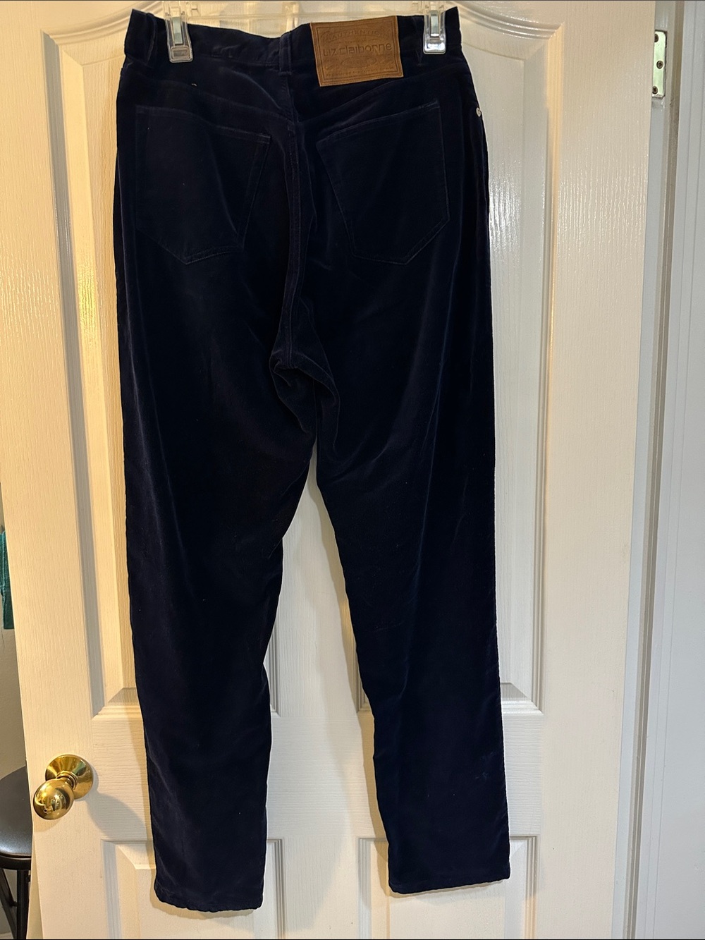 Liz Claiborne Navy velvet Pants - Classic Straight